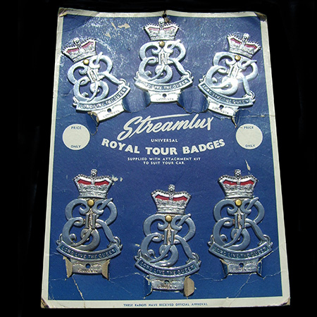 1954 Royal Tour Car Badges
