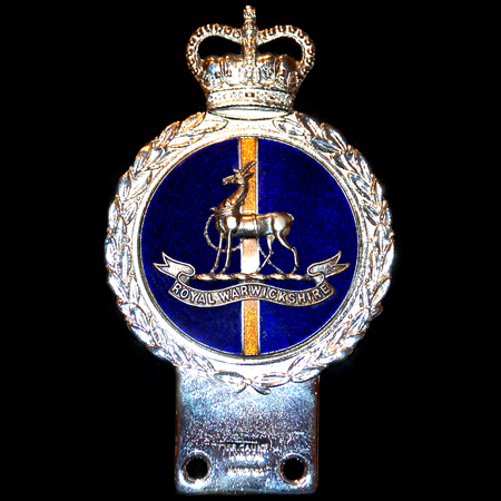 Royal Warwickshire Regt Car Badge