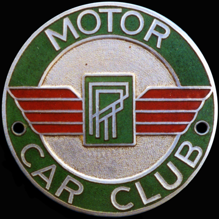 Rolls Royce Motor Car Club Car Badge
