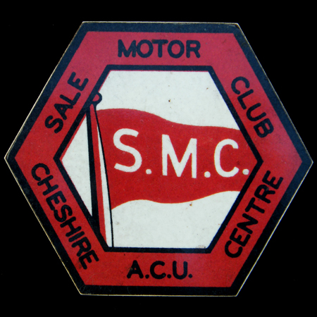 Sale Motor Club Cheshire Centre A.C.U. Car Badge