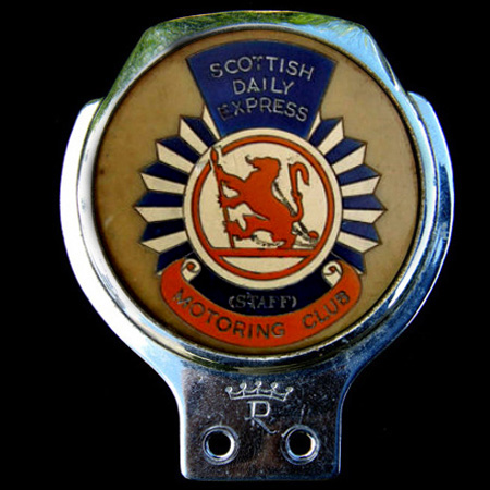 Scottish Daily Express Car Badge