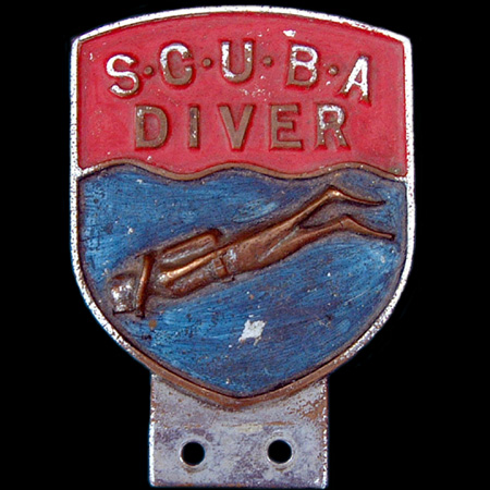 S.C.U.B.A. Diver Car Badge