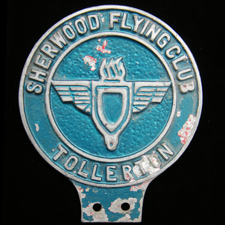 Sherwood Flying Club Tollerton Car Badge
