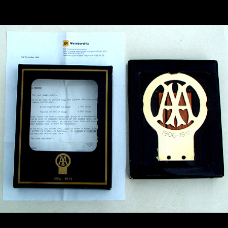 Automobile Association Stenson Cooke Car Badge