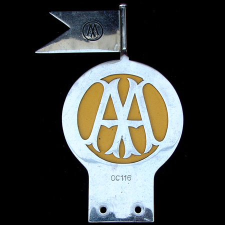 Automobile Association Stenson Cooke Committee Car Badge