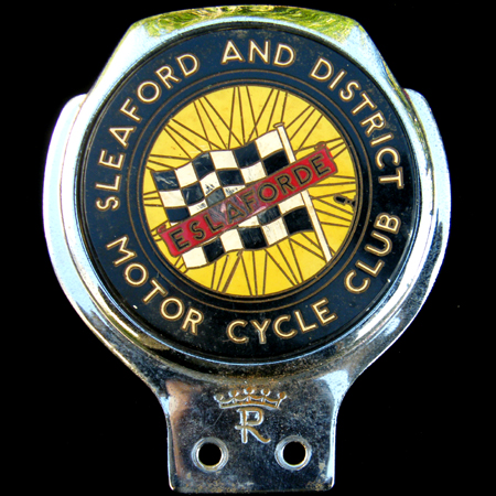 Sleaford and District Motor Cycle Club Car Badge