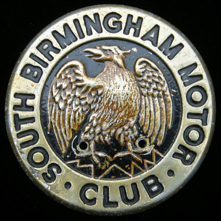 South Birmingham  Motor Club  Car Badge
