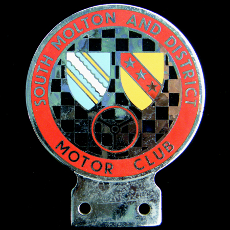 South Molton and District Motor Club Car Badge