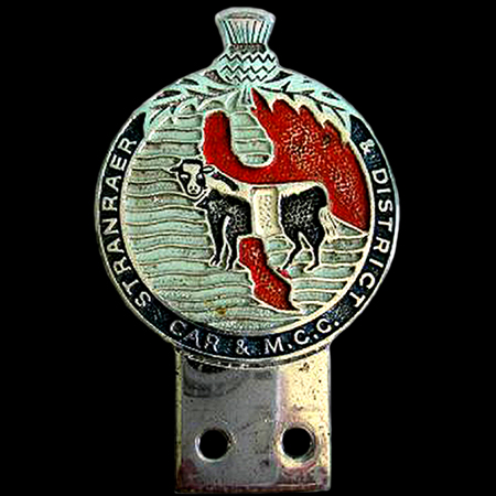 Stranraer & District Car & Motor Cycle Club Car Badge