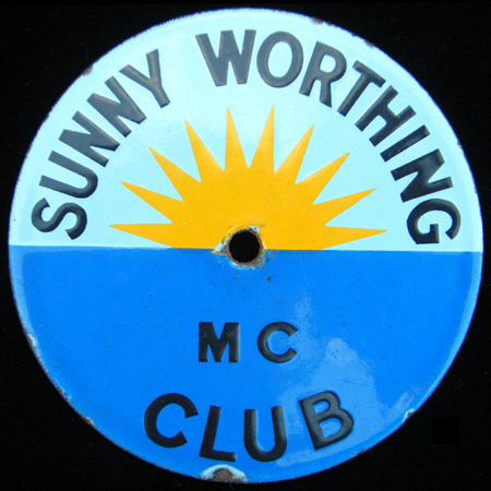 Worthing (Sunny) Motor Cycle Club  Car Badge