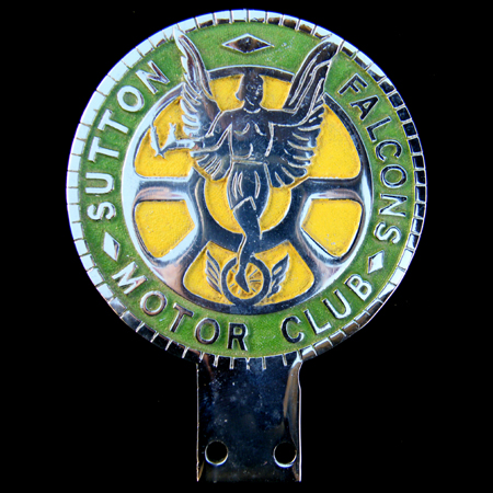 Sutton Falcons Motor Club Car Badge