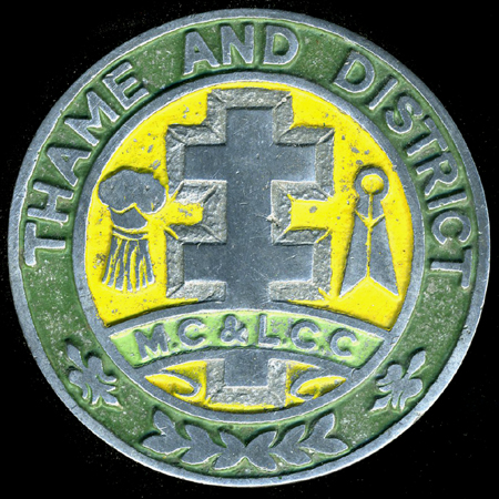 Thame and District Motor Cycle & Light Car Club  Car Badge