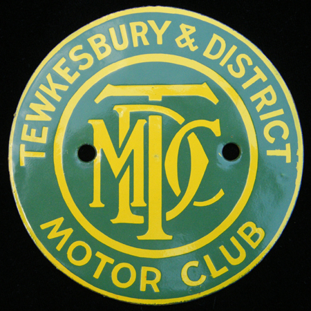 Tewkesbury & District Motor Club Car Badge