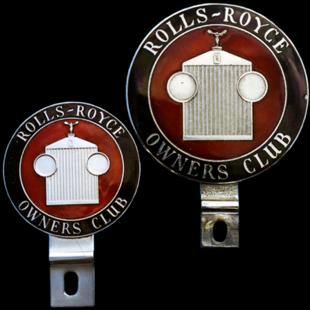 Rolls Royce Owners Club Car Badge