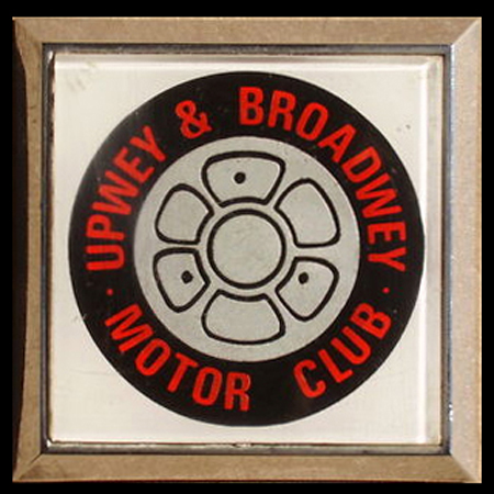 Upwey & Broadway Motor Club Car Badge 