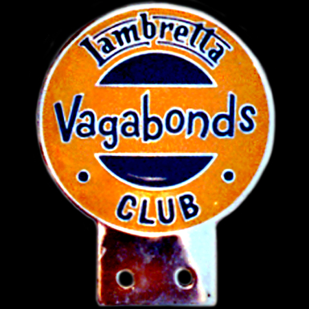 Vagabonds Lambretta Club Car Badge