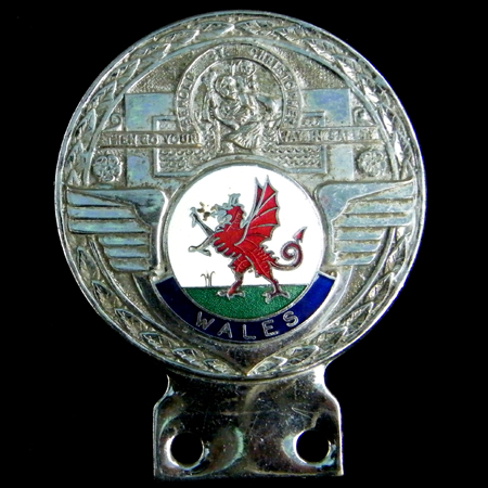 Wales St Christopher Car Badge