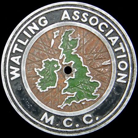 Watling Association M.C.C. Car Badge