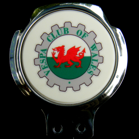 Vespa Club of Wales Car Badge