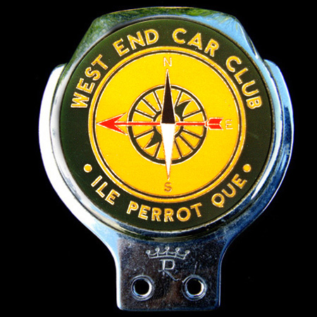 West End Car Club Car Badge