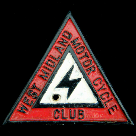 West Midland Motor Cycle Club Car Badge