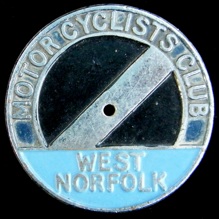 West Norfolk Motor Cyclists Club Car Badge