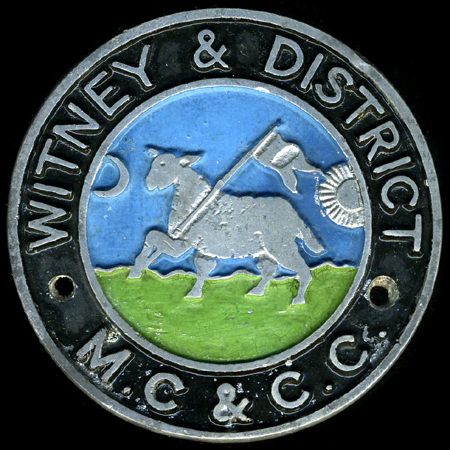 Witney & District Motor Cycle & Car Club Car Badge