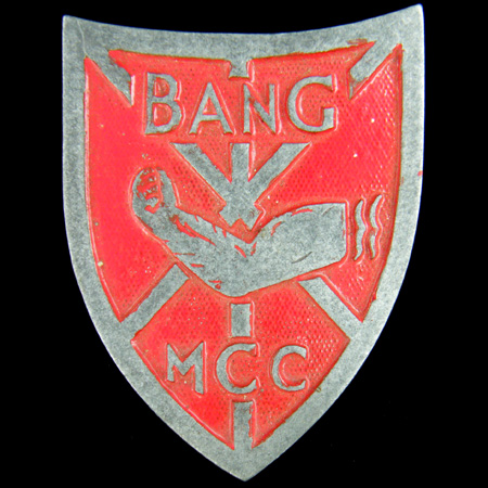 Bang Motor Cycle Club car badge