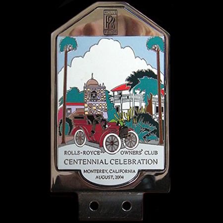Centennial Celebration Monterey, California August 2004  R.R.O.C.  Car Badge