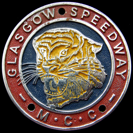 Glasgow Speedway Motor Cycle Club car badge