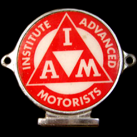 Institute of Advanced Motorists Car Badge