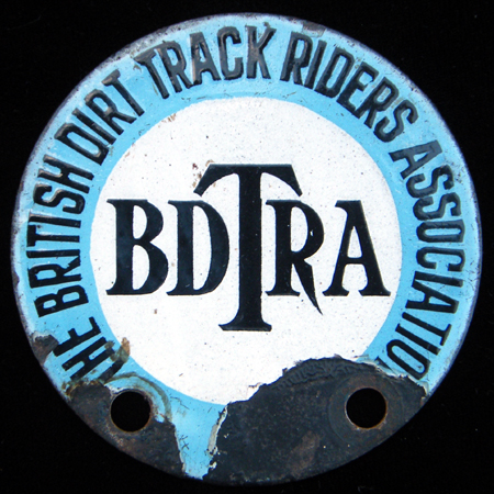 British Dirt Track Riders Association Car Badge 3