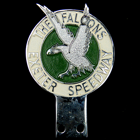 Exeter Speedway "The Falcons" Car Badge