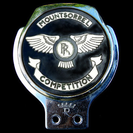 Rolls Royce Mountsorrel Competition Car Badge