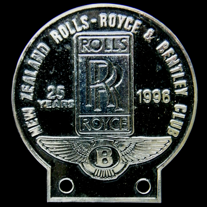 New Zealand Rolls Royce and Bentley Club Car Badge