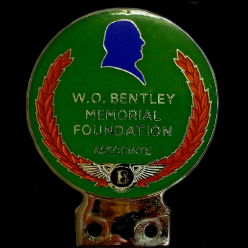 W.O.Bentley Memorial Foundation Car Badge