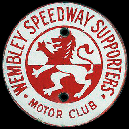 Wembley Speedway Supporters Club Car Badge
