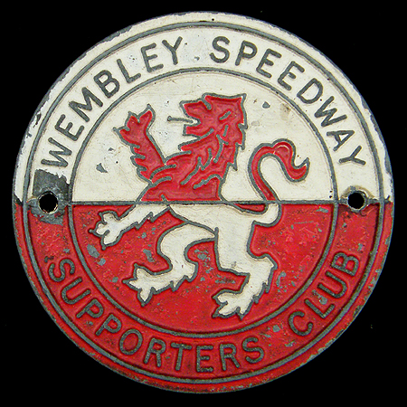 Wembley Speedway Supporters Club Car Badge