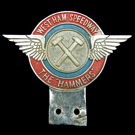 West Ham Speedway "The Hammers" Car Badge