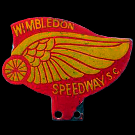 Wimbledon Speedway S. C Car Badge