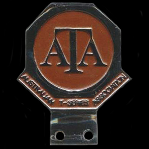 MG Australian T- Series Association Car Badge