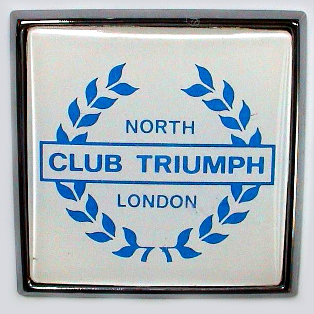 North London Club Triumph car badge