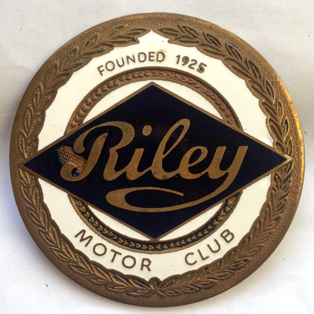Riley Motor Club car badge