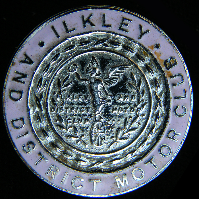 Ilkley and District Motor Club button hole badge