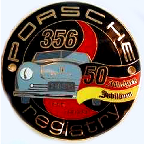 Porsche 356 Registry car badge