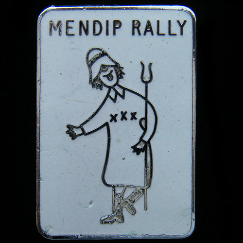 Mendip Rally pin badge